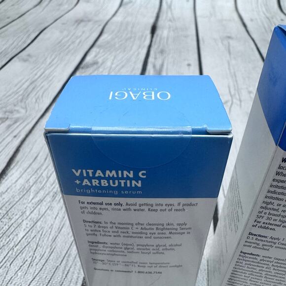 NIB Obagi Vitamin C + Arbutin and Obagi Retinol 0.5 Skin Care Sealed Boxes - Picture 3 of 4